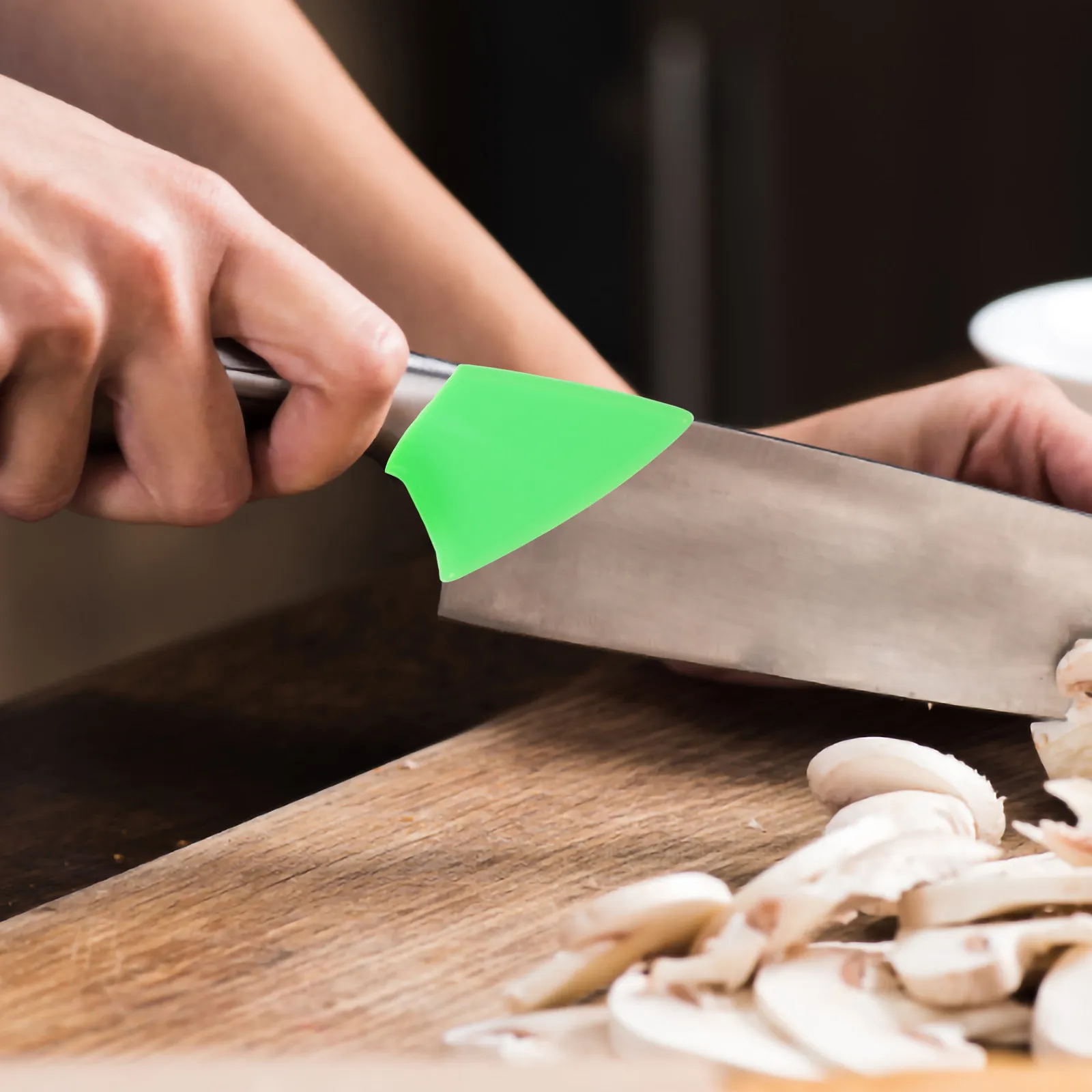 

Набор из 2 силиконовых защитных приспособлений для пальцев при нарезке овощей и мяса, безопасная резка, компактный дизайн