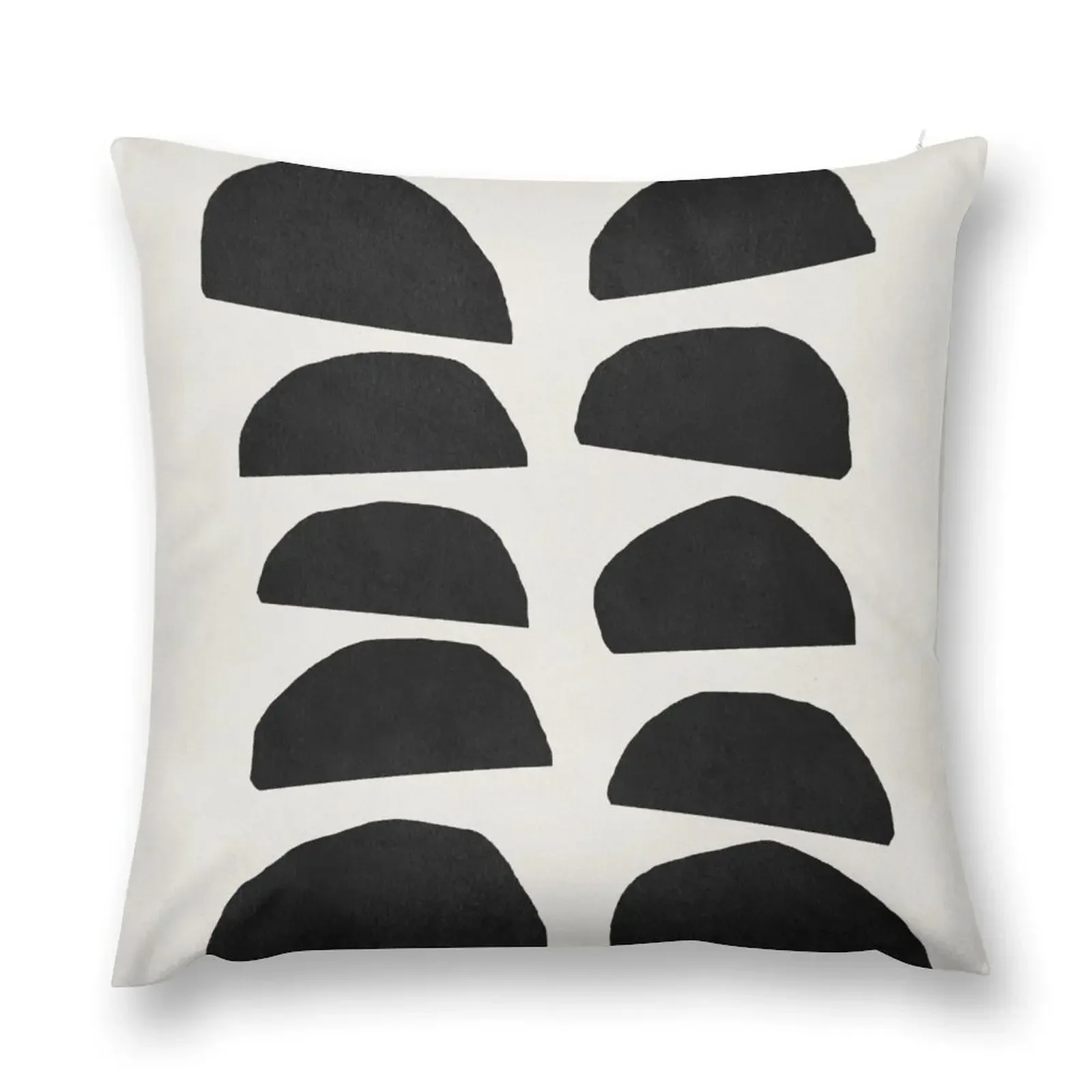 

Abstract black shapes art, Mid century modern art Throw Pillow New year Christmas Throw Pillows Covers pillow