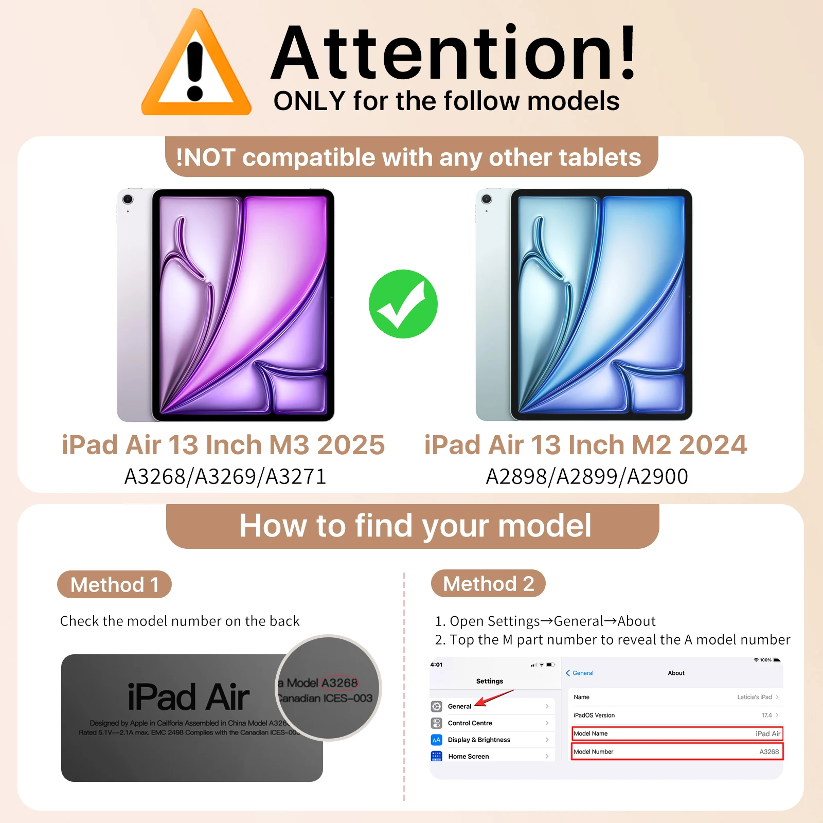 Case for iPad Air 13-inch (M4) 2026 / (M3) 2025 / (M2) 2024 with Pencil Holder & Hand Strap & Pocket, Leather Folio Stand Cover