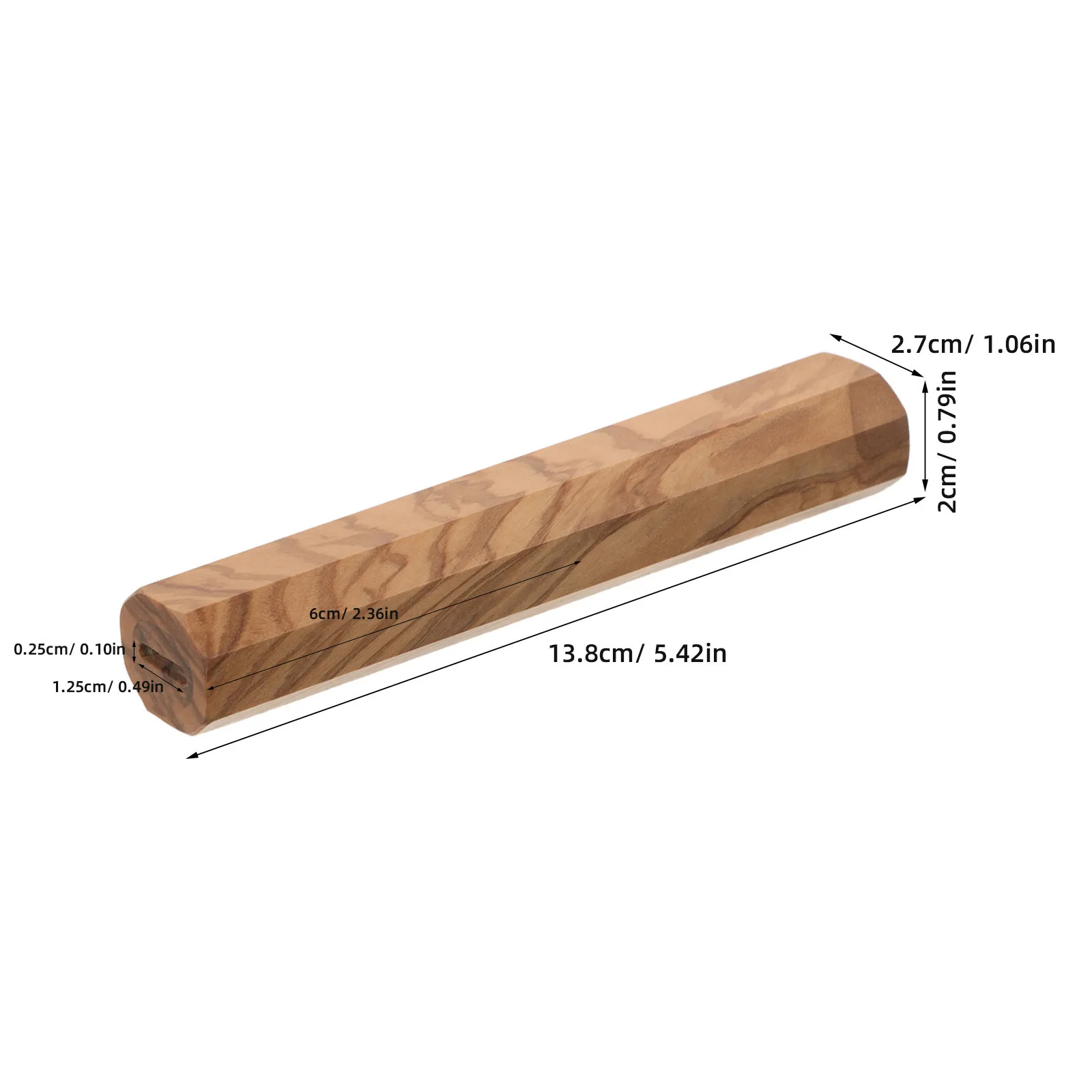 Japanese Style Octagonal Wood Handle for Kitchen Knife Replacement Nonslip Comfortable Grip Ideal for Chef Sashimi Knife Repair