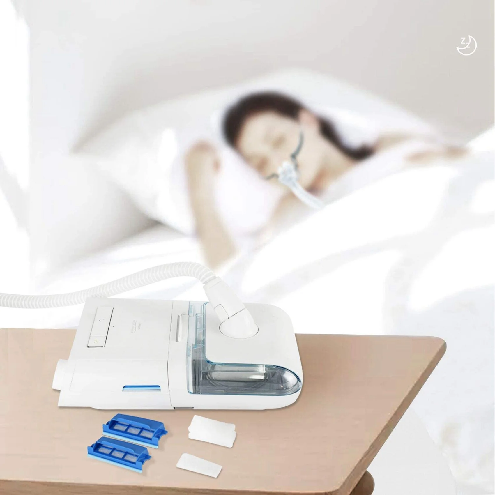 ABWZ-Replacement CPAP Filters For Respironics Dreamstation 12 Reusable Filter Slot + 12 Disposable Ultra-Fine Filters
