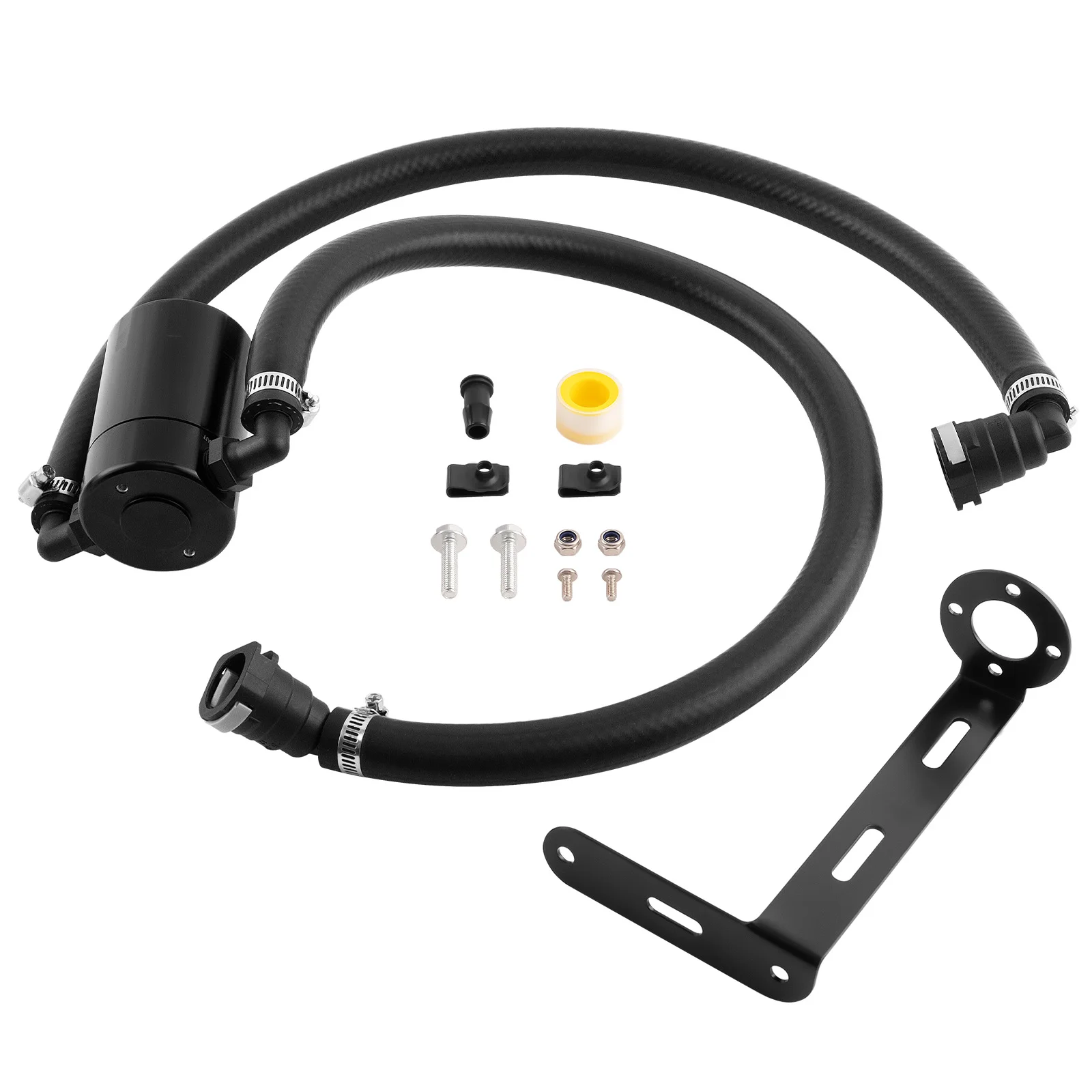

Air Oil Separator Car Baffled Oil Catch Can Reservoir Tank for Ford F-150 5.0L 2021-2023 2.7L 3.5L EcoBoost 2011-2023