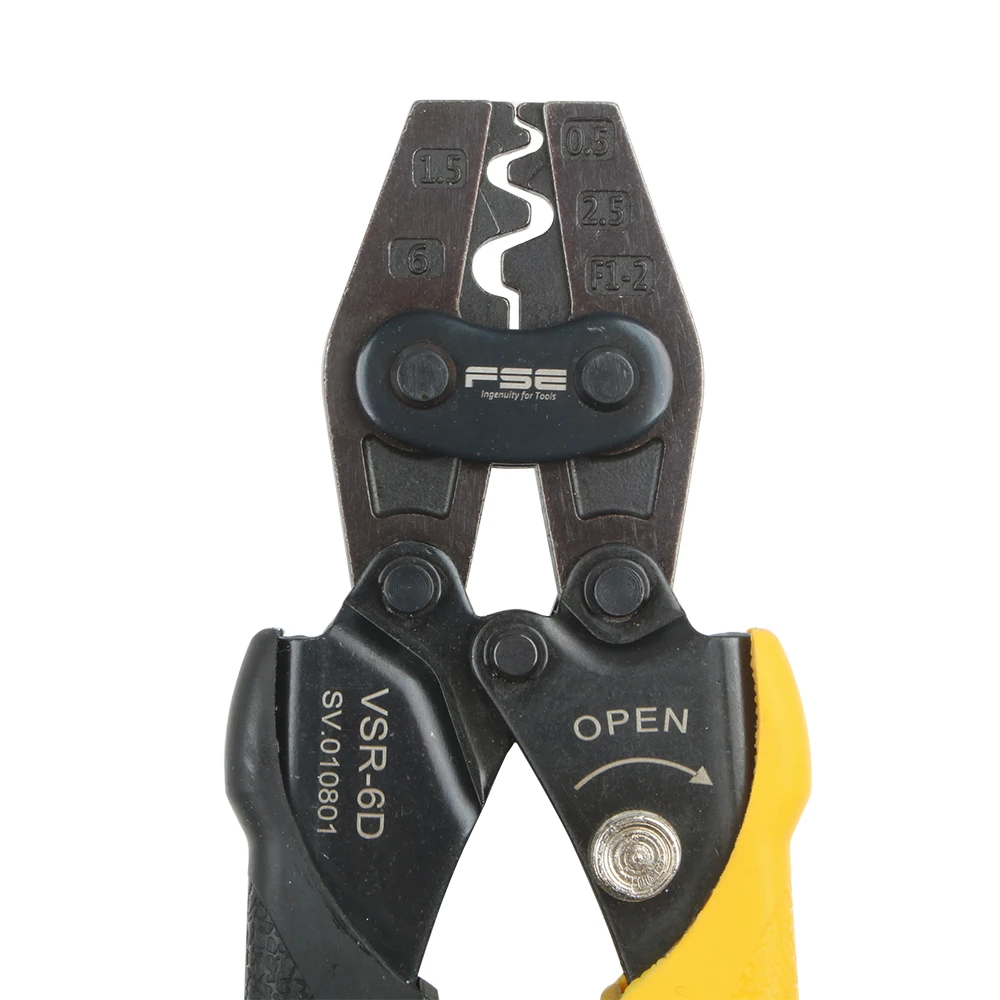 VSR-6D VSR-6DL VSR-16D Crimping Pliers For 0.5-6mm2 20-10AWG Bare Terminals Upgraded Version Hand Tools