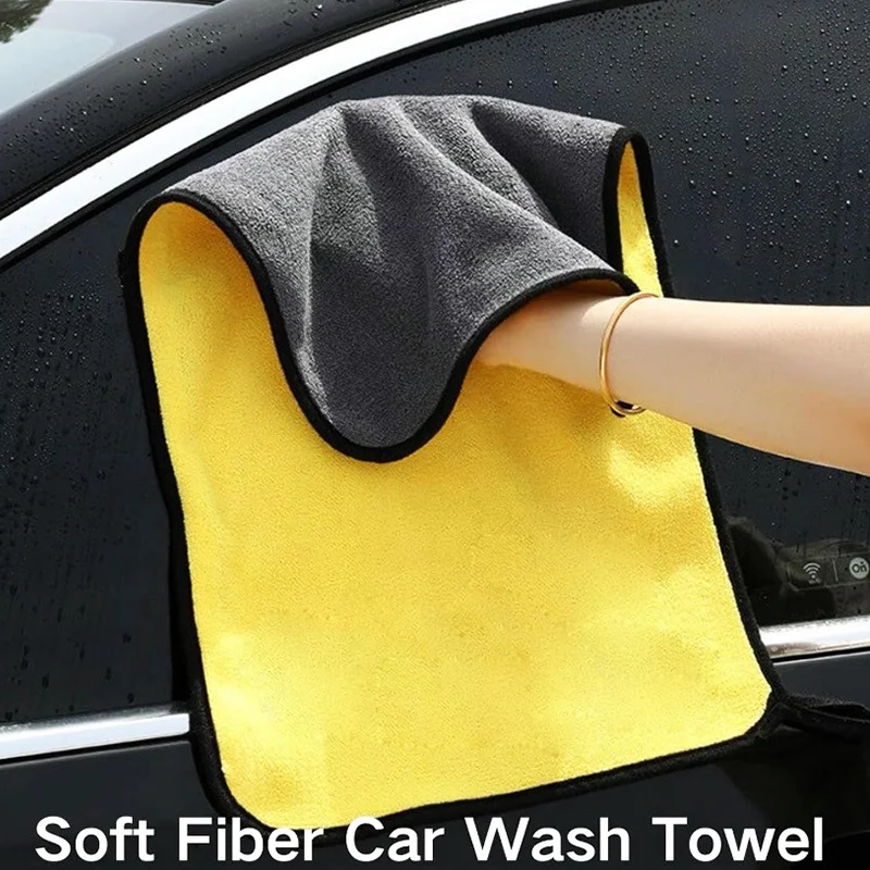 

Car Care Home Clean Tools Thicken Microfiber Cloths Double Sides Cleaning Towels Super Absorbent Care Wash Cloth Car Wash Towel