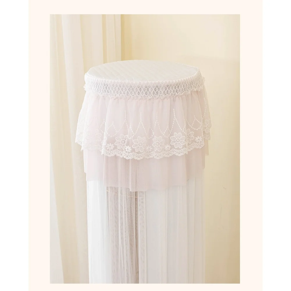 2025 Cylindrical Air Conditioner Cover Dustproof Sun Protection Breathable Lace Design Easy Install No Removal Needed