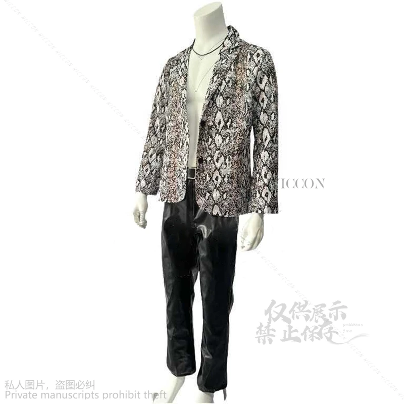 Anime Yakuza Goro Majima gioco Cosplay Costume parrucca vestito Halloween festa di carnevale gioco di ruolo Costume puntelli donna uomo cappotto guanti