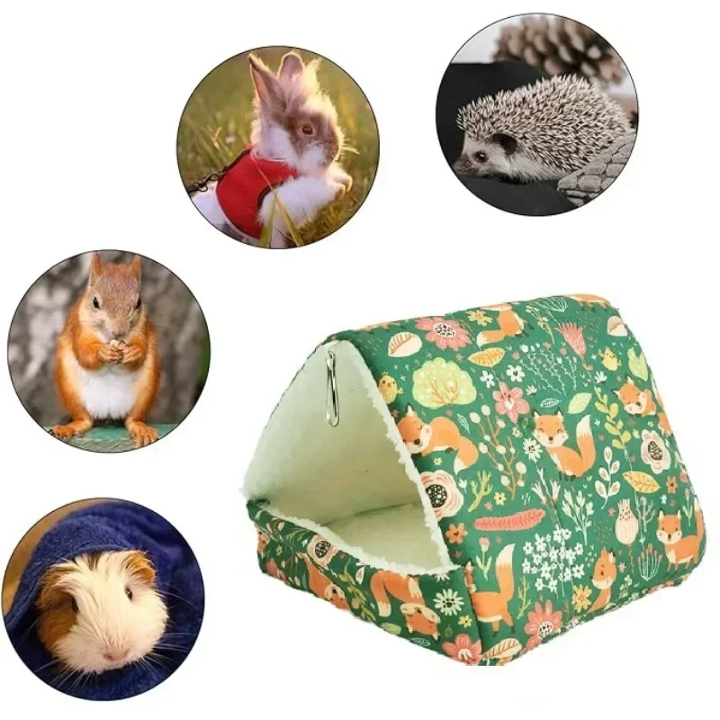 Comfortable Hamster House Warm Mat Small Animal Sleeping Bed Soft Guinea Pig Nest Mini Cage For Rabbit Squirrel Mat