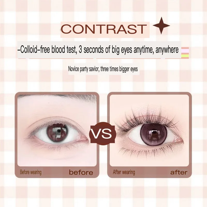 Wild Cat Fairy Cat Ears False Eyelashes Glue-Free Soft Single Cluster Natural Simulation High-Quality Segmented for Cosplay Make