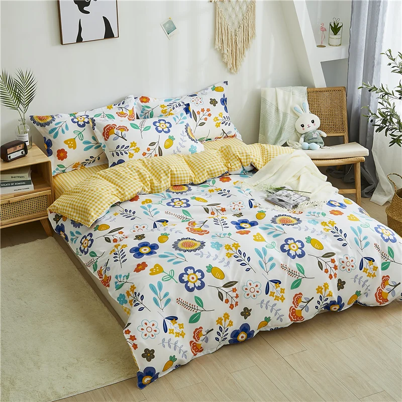 Nordic style Cute Print Duvet Cover 200X230 Quilt Cover  Comforter Cover for Adults Kids queen king size bed with Lovely Pattern