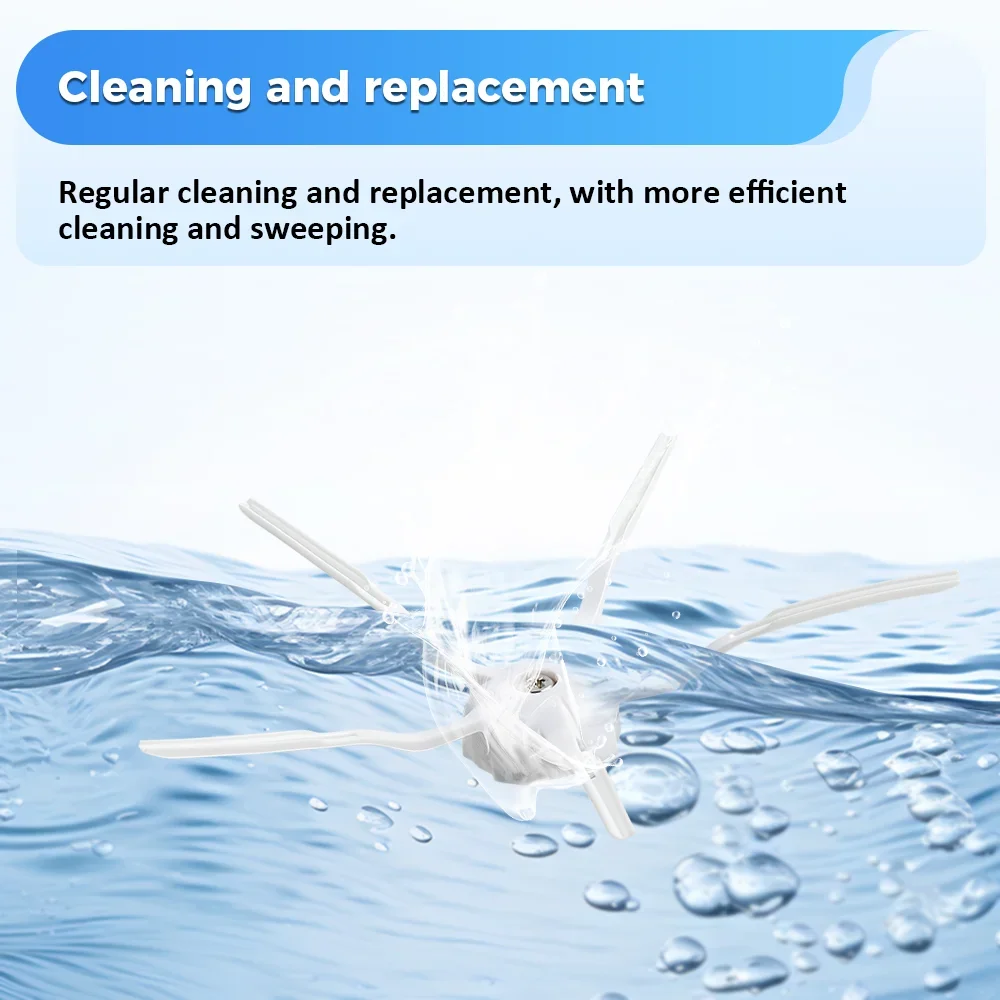 Side Brush Accessorie Spare Parts For Xiaomi Roborock E25 E35 S50 S51 S55 S6 S60 S5 Max S6 Pure S6 MaxV Robot Vacuum Cleaner