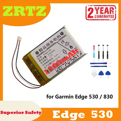 For Garmin Edge 530 / 830 New High-Quality ZRTZ Edge 530 1300mAh Battery