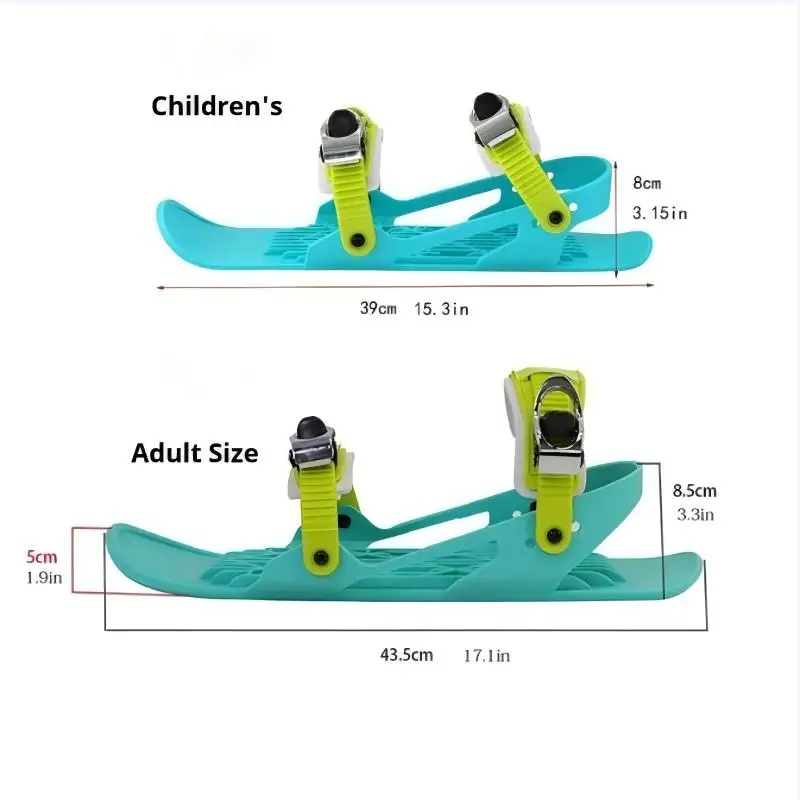 

2026 third-generation outdoor snow mini short sleeved snowboard snow shoes, winter travel portable ice skates snow boots