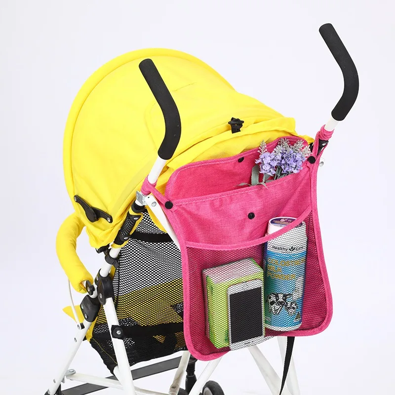 Baby Stroller Hanging Bags Umbrella Storage Bag Pocket Bottle Diaper Bag Large Capacity Children\'s Cart Mommy Carriage Organizer