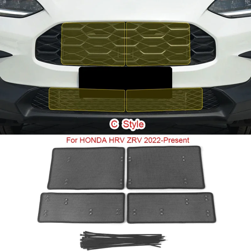 

Car Insect Screening Mesh Front Grille Insert Net Styling Stainless Steel For Honda HRV VEZEL ZRV 2019-2025 Auto Accessories