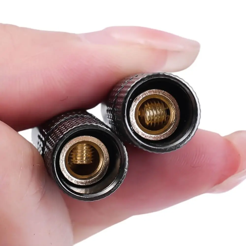 1/5PCS Gold Plated Banana Plug Connector Dual Screw Locking No Solder Speaker Banana Plug Metal Quick Connect Speaker Wire Plug
