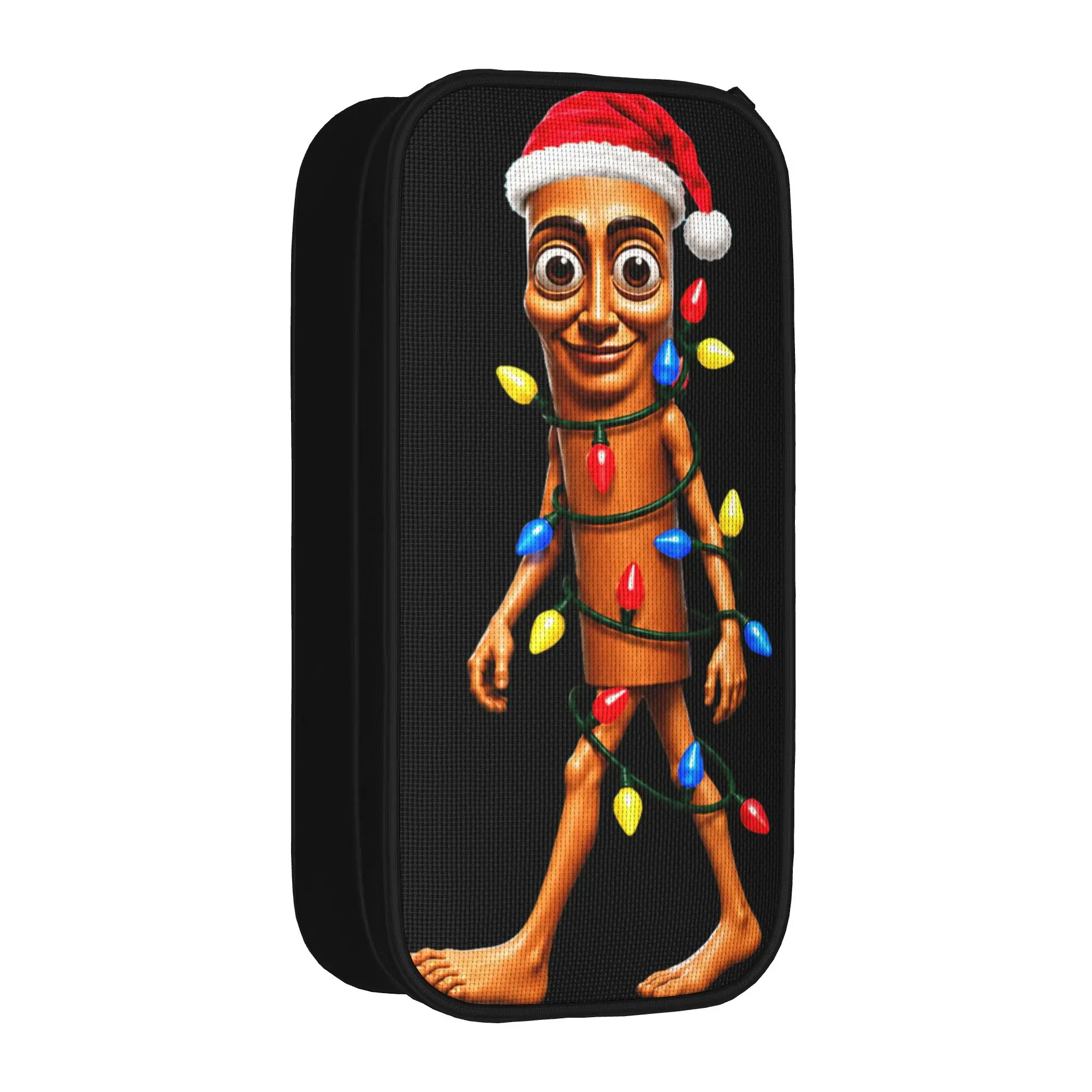 Tung Tung Sahur Santa Christmas Tree Lights Funny Xmas Meme Pencil Case Pencil Box Child Large School Pencil Cases Stationery