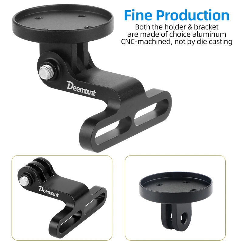 Angle Adjustable Bicycle Stem Mount Rack Fits Garmin Bryton Wahoo Computers Aluminum Stand for Magicshine Headlight GoPro Camera