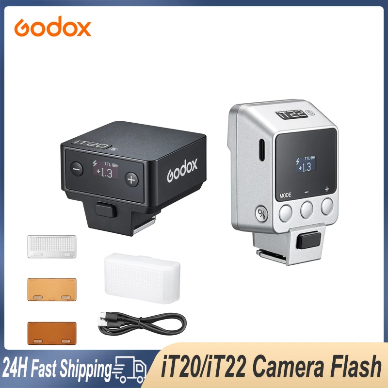 Godox it30pro pro bolso câmera flash ttl exposição automática 2.8 "tela sensível ao toque 2.4g gatilho sem fio para sony canon nikon fuji olympus