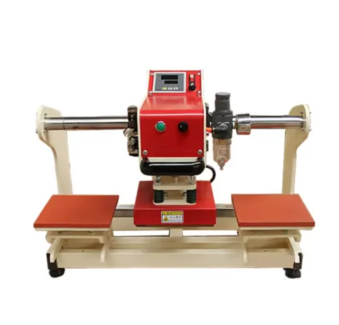 Dual Station Pneumatic Slide-Up Hot Stamping Machine - For Heat Transfer Printing and Sending