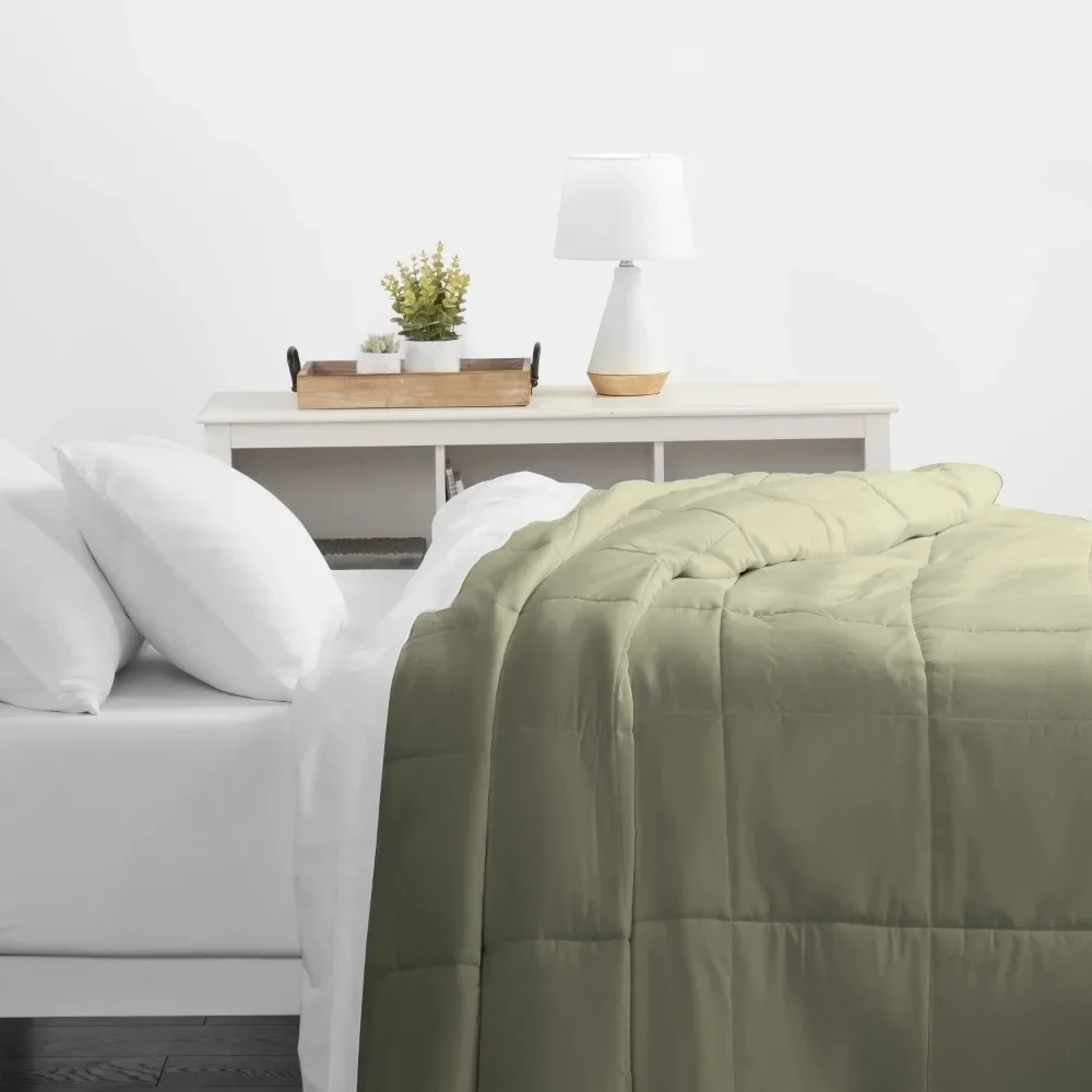 Sage All Season Alternative Down Solid Comforter, Full/Queen