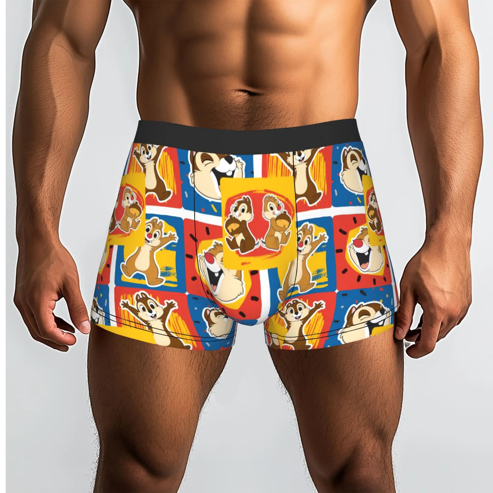 Custom Chip Anime D-Dales Underwear Male Print  Boxer Shorts Panties Briefs Breathable Underpants