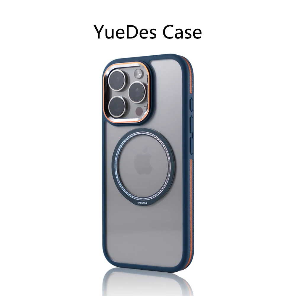 

Transparent Shockproof Case for iPhone 17 16 Pro Max 15 14 13 12 For Magsafe Hit Color Magnetic Wireless Charging Clear Cover