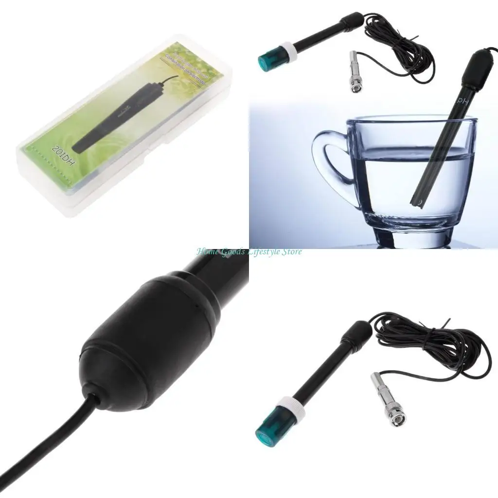 

E74E прочный pH-электрод 0-14 Высокий точный зонд с разъемом BNC для непрерывного измерения жидко