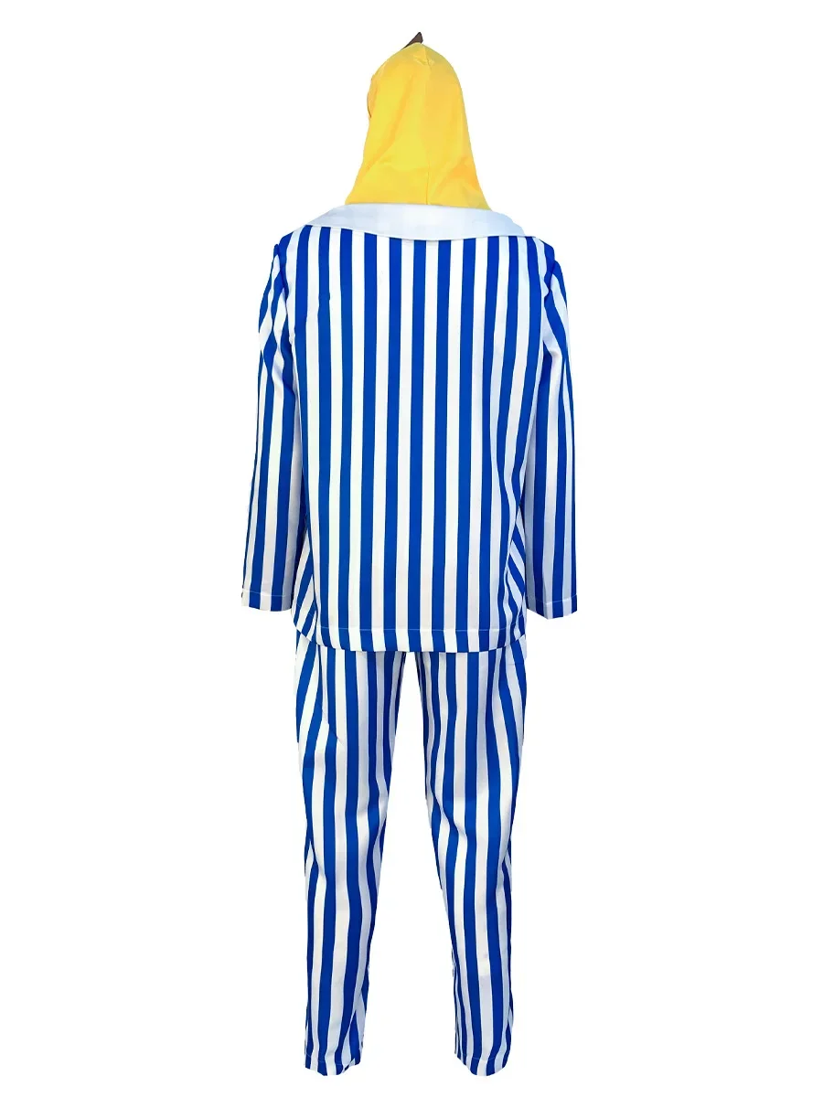 Cosplay Bananas in Pyjamas Funny Costume Sets TV Show Halloween Carnival Fancy Dress Up Outfits Party Disfraz Hombre Stage view 4
