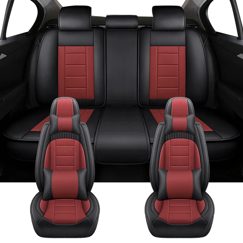 أغطية مقاعد السيارة العالمية من جلد البولي يوريثان لـ Volwsagen VW Amarok Polo 9N Gol G3 G5 Tiguan Golf 8 7 6 5 4 ملحقات السيارات الداخلية
