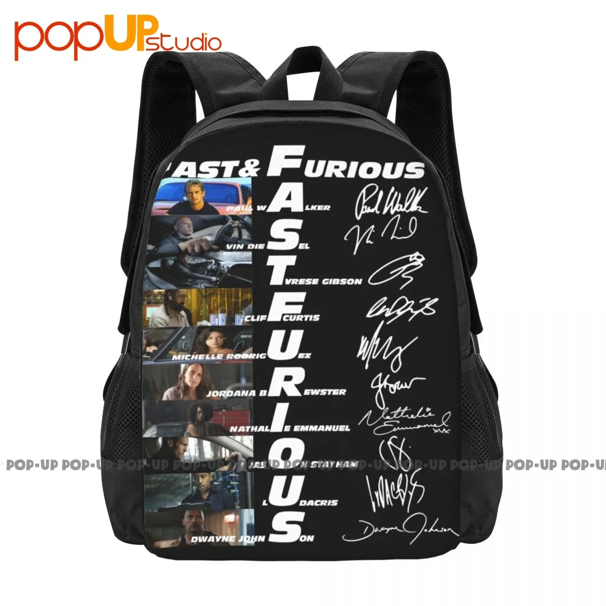 Fast And Furious Backpack Large Capacity Vintage Schoolbag Eco Friendly Multi-function