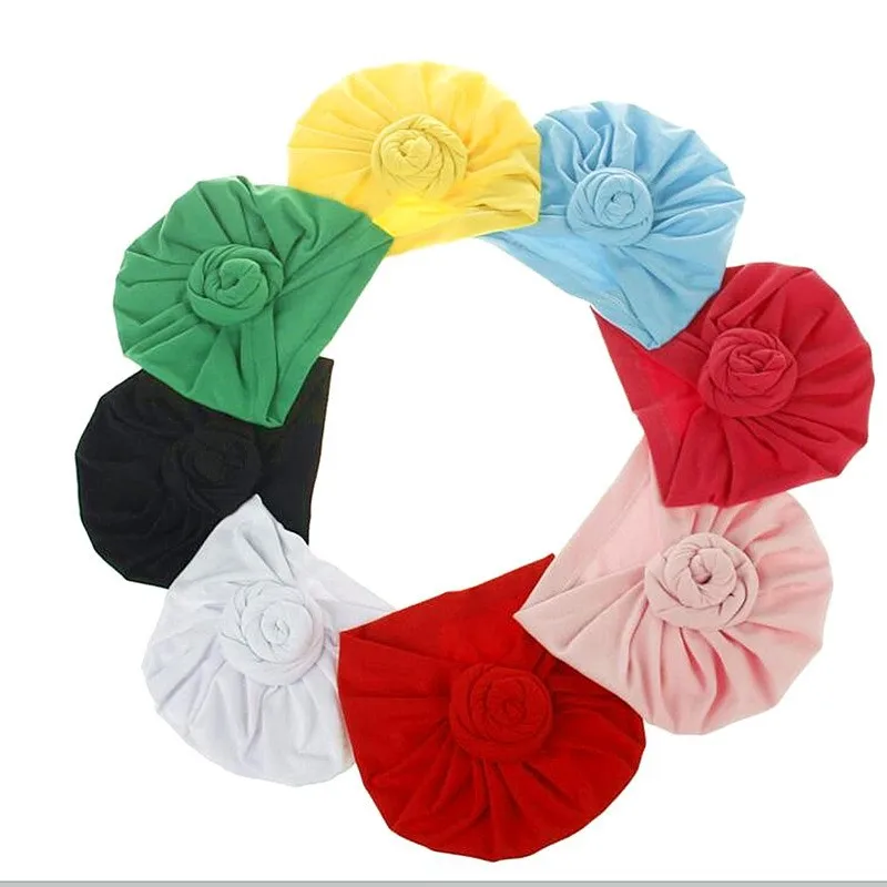 Sombreros de rosquilla sólidos para mamá y bebé, turbante cálido, capucha anudada sólida, gorro de algodón, sombreros de Caracol lindos, turbante de nudo indio para bebé recién nacido