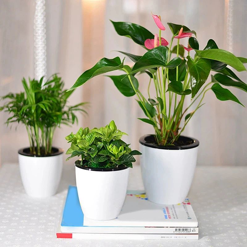 Multi-size Flowerpot Indoor Automatic Suction Flowerpot Windowsill Pot Pot