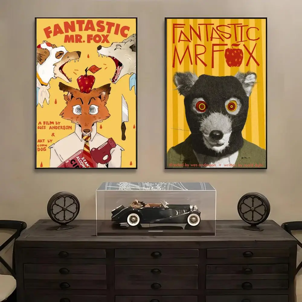 Фантастический постер «Мистер Фокс», идеальная наклейка, самоклеящаяся, художественная, предназначенная для дома, столовой, офиса, прочный