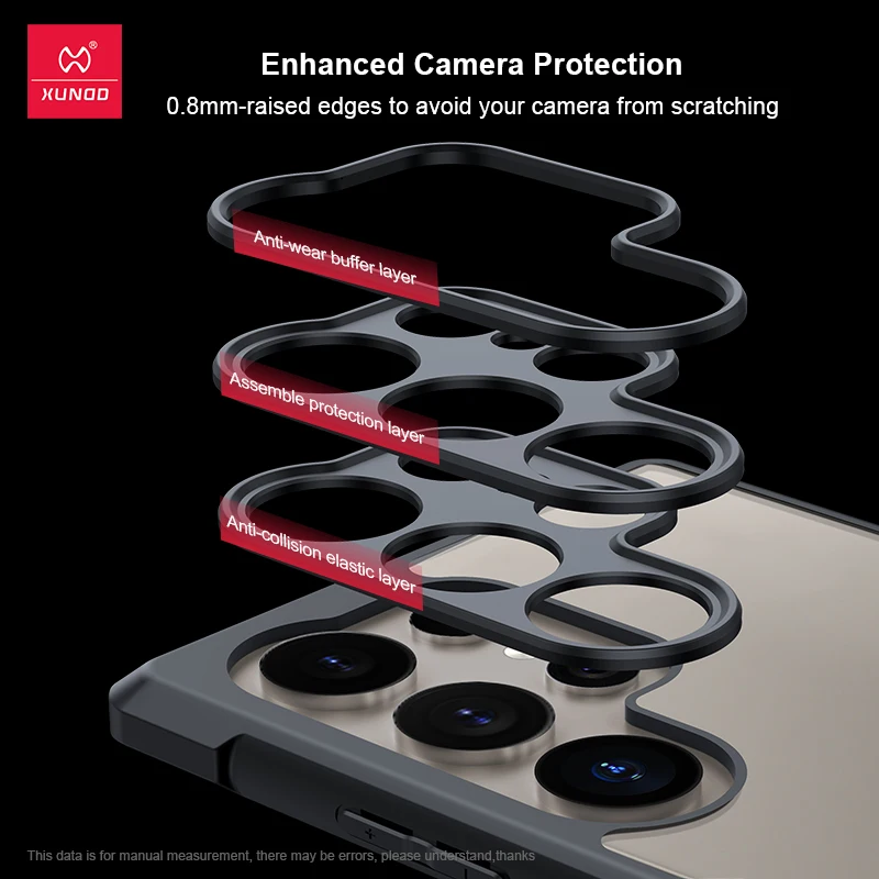 Xundd For Galaxy S24 Ultra Case Built-in Airbag Stable Magnet Effect Multi-layer Lens Protection Magnetic Holder Case