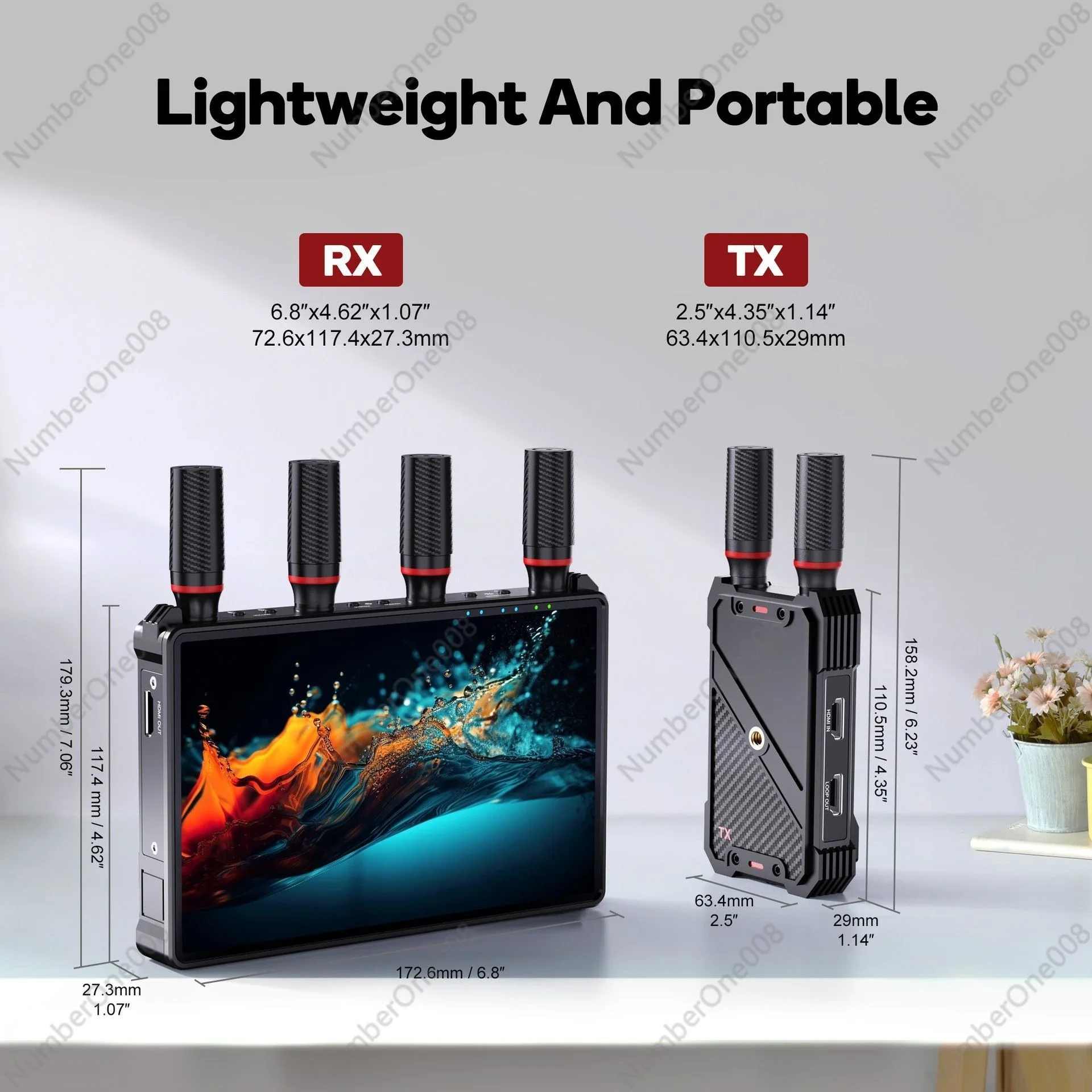 Factory spot HDMI wireless extender wireless transmitter video transmission 400 meters one-shot multi-reception screen projector