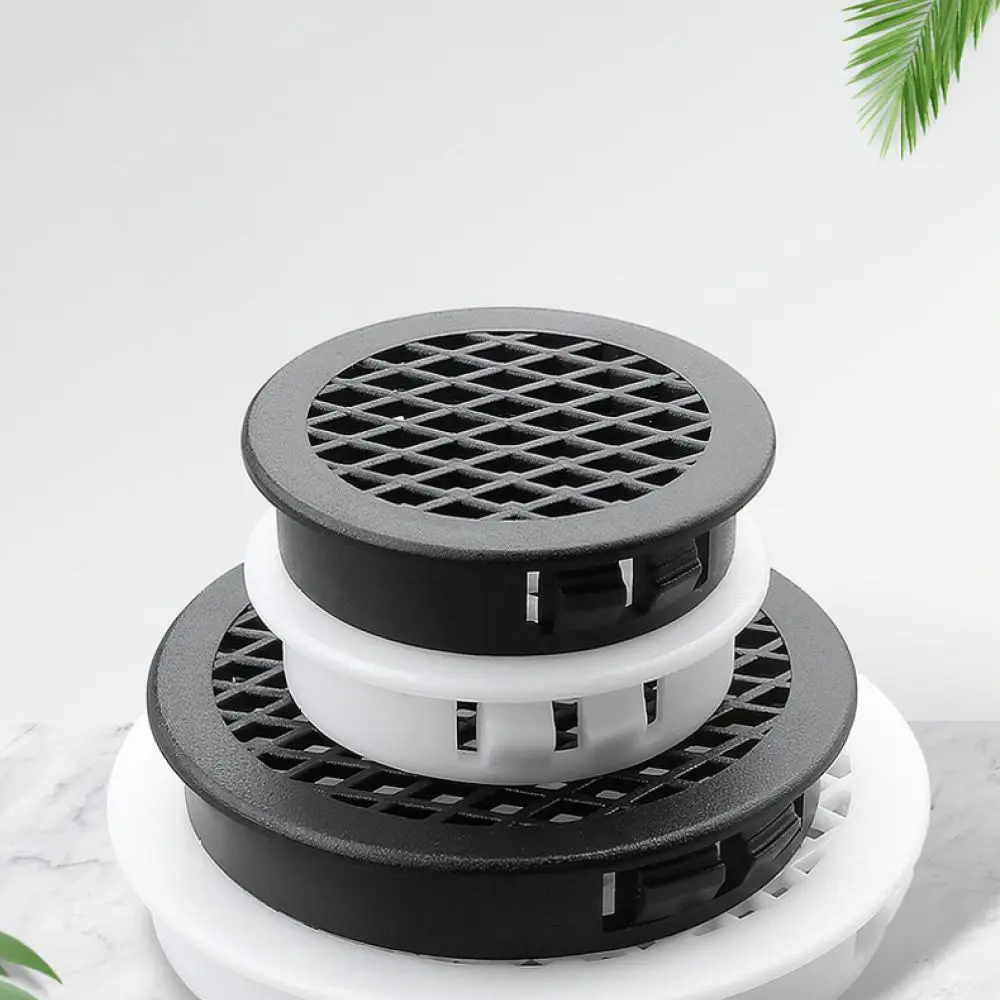For Yingya Furniture Air Vent Cover Plastic Ventilation Mesh Round Grill For Wardrobe Shoe Cabinet Breathable Hole Insert