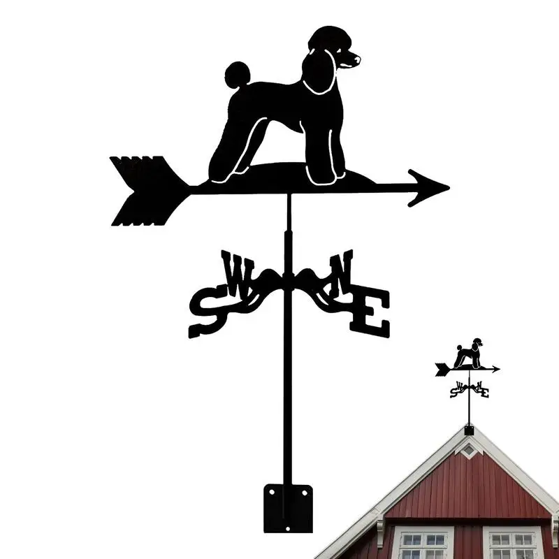 Metal Weathervane Wind Indicator Weather Vanes For Outdoor Animal Design Wind Direction Indicator For Porch Patio Roof Courtyard