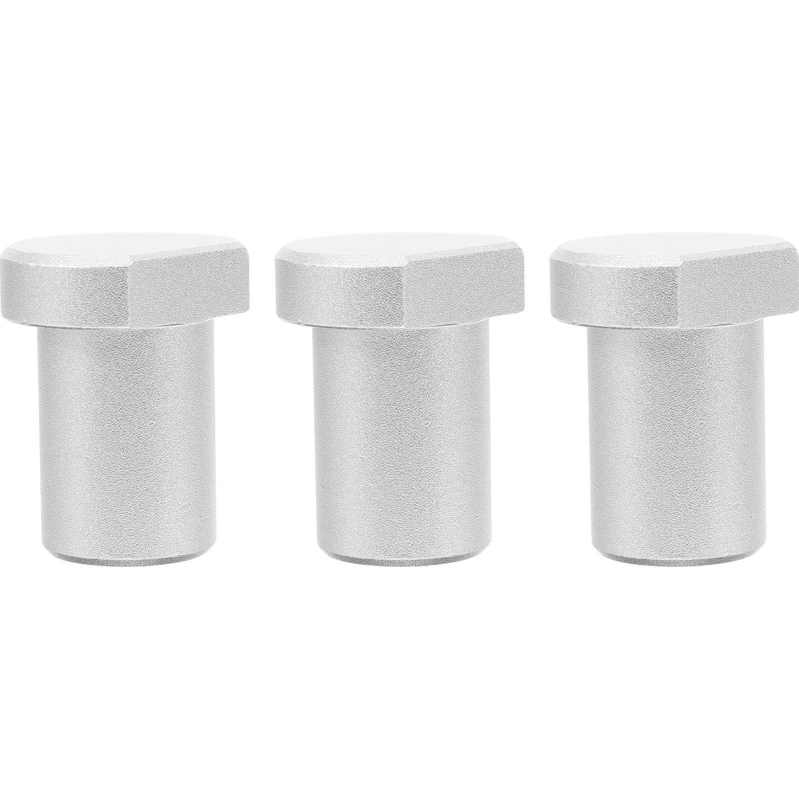 3 Pcs Aluminum Alloy Bench Dogs Woodworking Planing Stop Clamp for Hole Workbench Accessories Peg