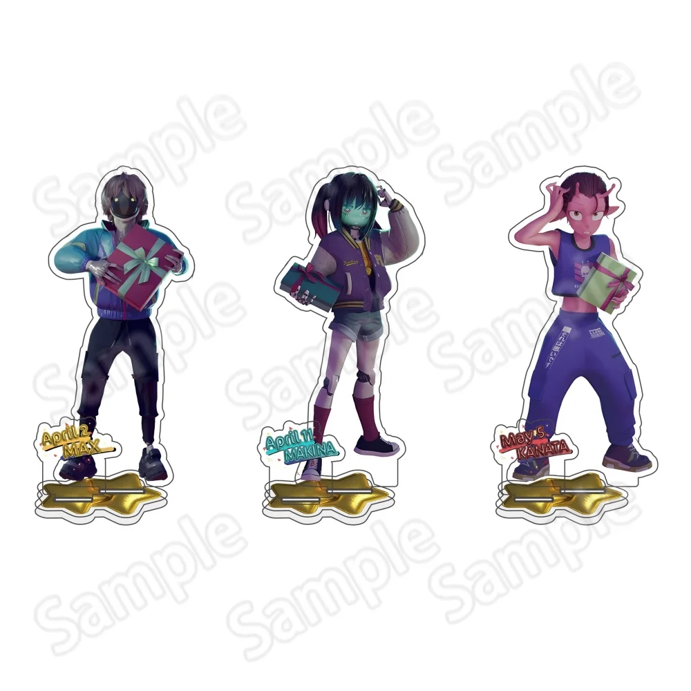 Anime Milky ☆ Subway: The Galactic Limited Express - Soporte y Llavero de Acrílico de 15 cm, Edición Limitada de Cumpleaños, Decoración de Mesa Makina/Kujou