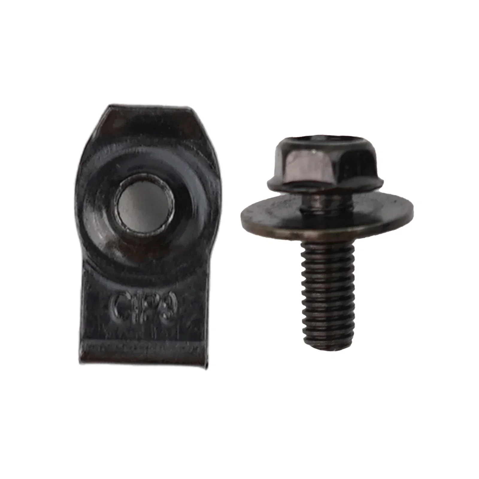 

10 шт. металлический зажим U-образного типа с винтом для автомобильного бампера, крепеж для обшивки крыла, крепеж для листовой доски, втулка, винтовые зажимы, прокладка