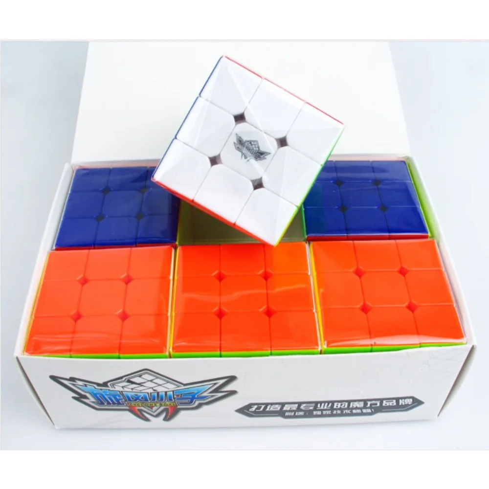 

6pcs Cyclone Boys 57mm 3x3x3 Speed Magic Cube Puzzle Cubo Magico Professional Educational Toys For Children And Adults