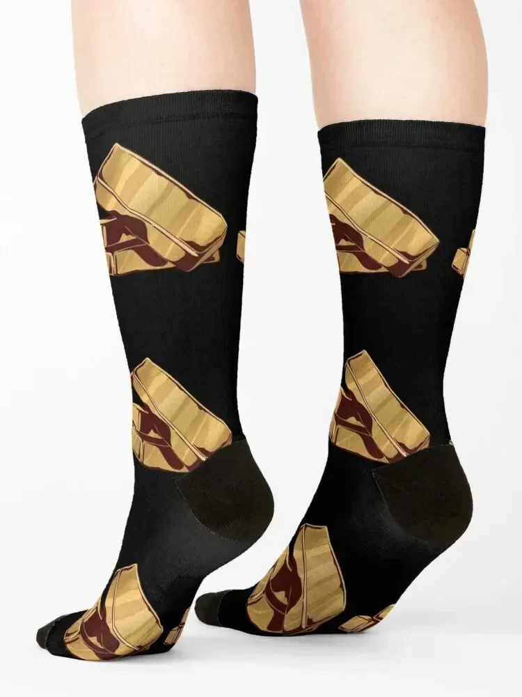 Gold bars, gold Socks shoes Men's essential Crossfit Luxury Woman Socks Men's