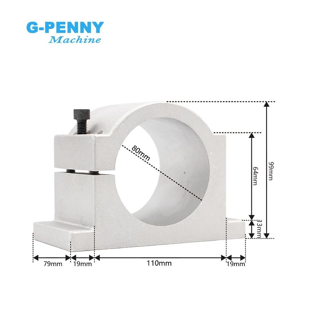 G-Penny 1.5kw ER16 Water Cooled Spindle kit 80x220mm 4 pcs Bearings 0.01mm Accuracy & 1.5kw Frequency Drive & Holder & 75w Pump