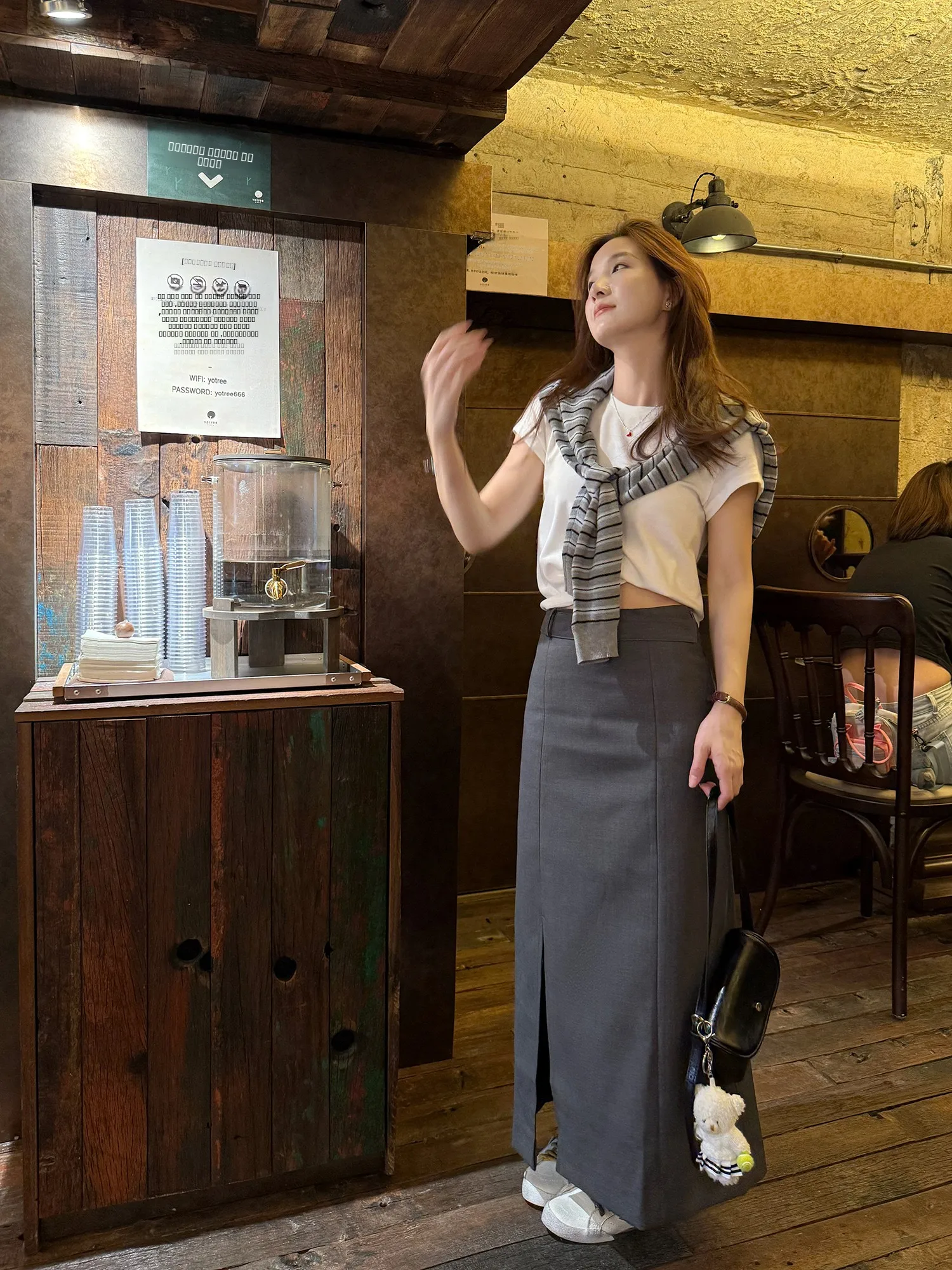 

Повседневная женская юбка миди с высокой талией, прямого кроя, с разрезом, в корейском стиле, для весенне-осеннего сезона