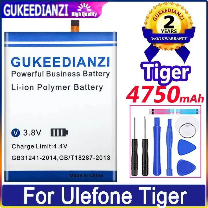 

4750Mah For Ulefone Tiger 5.5" HD MTK6737 High Performance Mobile Phone Battery