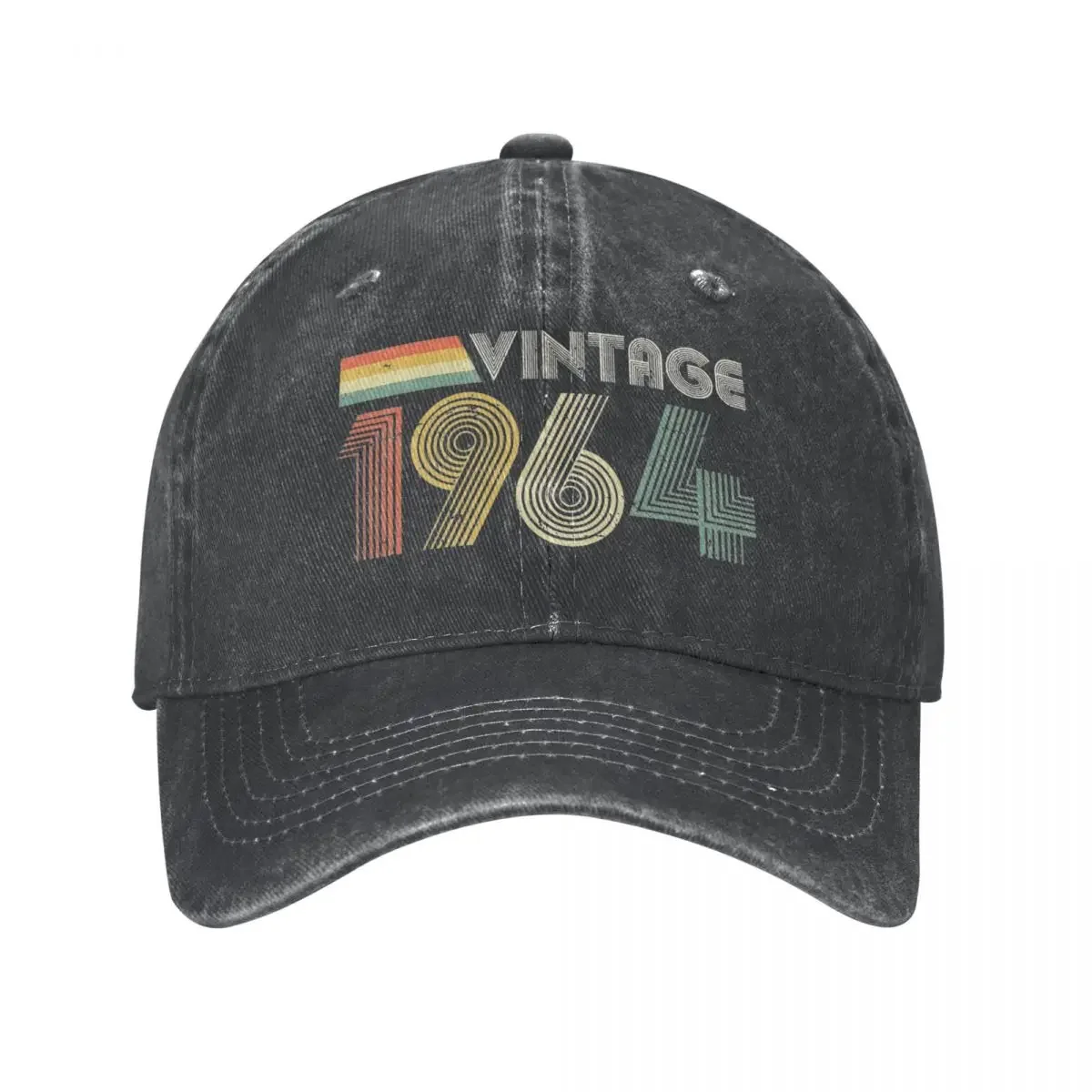 Casual Vintage 1964 Baseball Cap for Men Women Distressed Washed Snapback Cap 60th Birthday Gift Outdoor Workouts Caps Hat