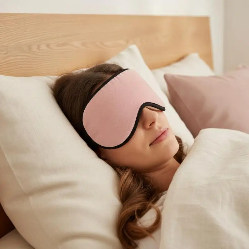 Eco-friendly Soft Adjustable Sleep Mask Noise Cancelling Ear Covers Light Blocking for Travel Home Office Daily Use