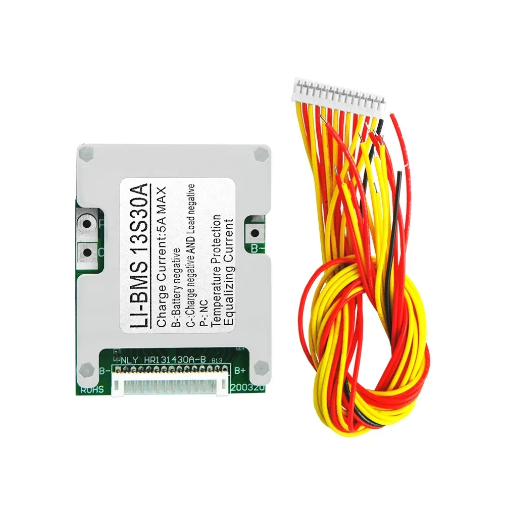 LiitoKala 13S 48V 30A litowo-18650 akumulator BMS płytka drukowana PCM Balance układ scalony do Arduino LiitoKa