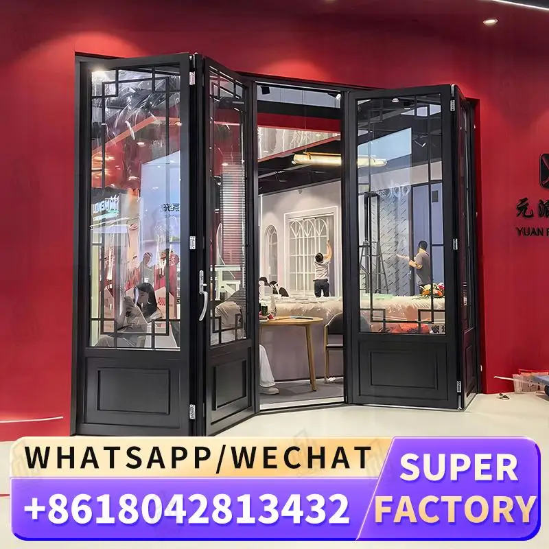 

Customizable Factory Made Windows Foldable Door Ideal for European Office Spaces Innovative Design