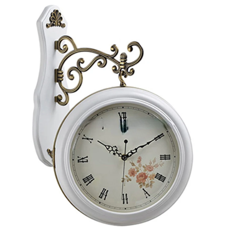 Large Decorative Wall Clocks Hanging Double Sided Wall Clocks For Home Decor